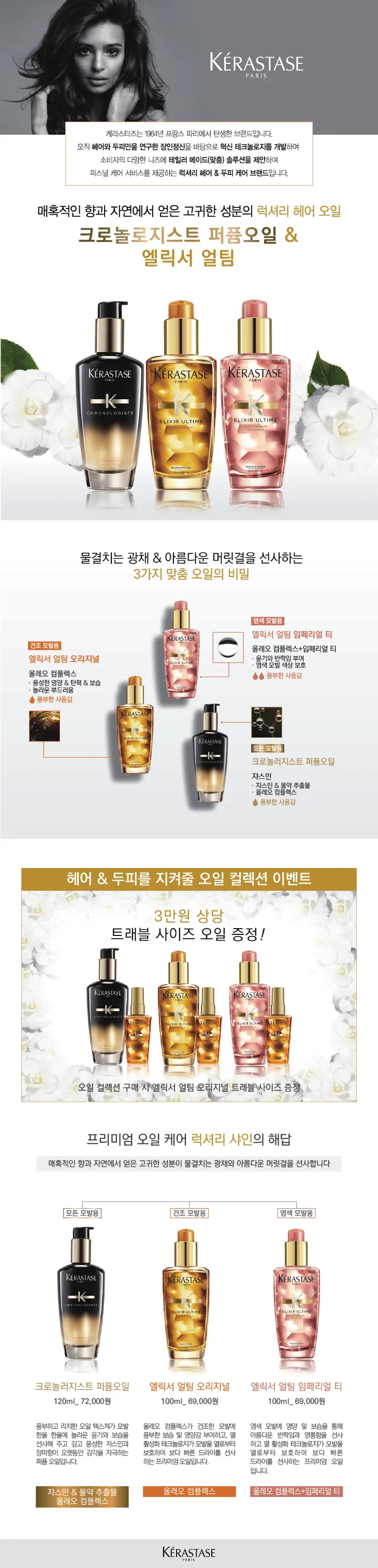 케라스타즈 헤어오일 상세페이지